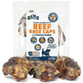  PUPDAWGS Single Ingredient Dog Bone Made In USA - Beef Knee Caps - 100% Natural Dog Bones For Aggressive Chewers - From USDA Inspected Beef - Hickory Smoked - Individually Wrapped (3 Piece Pack)