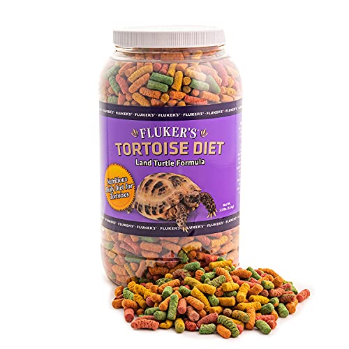  Fluker's Tortoise Diet, Large Pellet Food - Land Turtle Formula, 3.5lbs