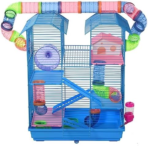  ACQUIRE 5 Tiers Hamster Cage Animal Travel Habitat With Accessories Included