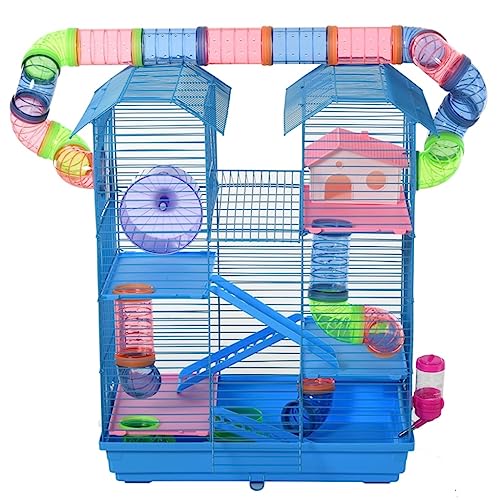  ACQUIRE 5 Tiers Hamster Cage Animal Travel Habitat With Accessories Included