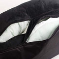  Big Incisors Small Dog Mats Food And Water, Luxury Comfortable Pet Sofa Warm Soft Velvet Large Dog Bed Puppy House Kennel Cozy Cat Nest Sleepping Mat Cushion Pet Bedding-Black-60x40x11cm