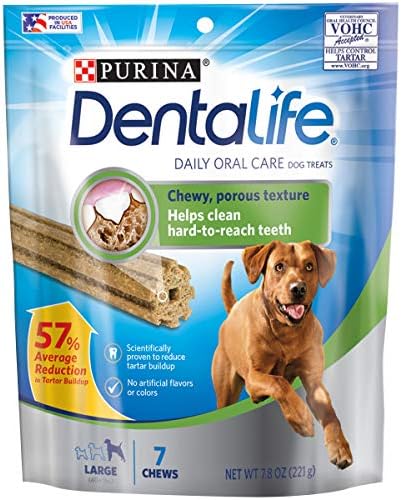  Purina DentaLife Made In USA Facilities Large Dog Dental Chews, Daily - (2) 30 Ct. Pouches