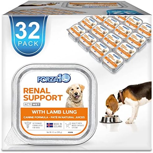  Forza10 Wet Dog Food Kidney RENAL ACTIWET, 3.5oz, Kidney Dog Food Wet, Renal Dog Food Lamb Flavor, Dog Renal Support Canned Dog Food (12 Pack)