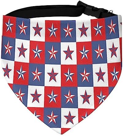 GENERIC Stars Geometric Grid Vintage Pet Bandana Collar - Scarf Collar - Art Dog Bandana Minimal Head Cicumference