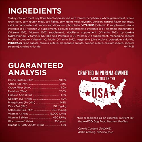  Purina ONE True Instinct With A Blend Of Real Turkey And Venison Dry Dog Food - 7.4 Lb. Bag