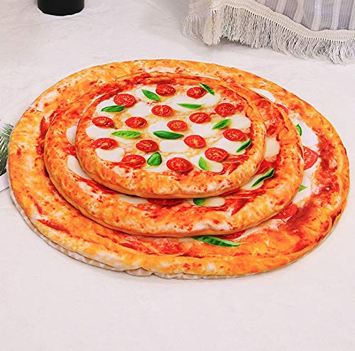  1pc Short Plush Pet Mat Durable Poached Eggs Blanket Mats For Small Dog And Cat Cute Omelette Pet Blankets Puppy Cat (Color : Pizza Blanket, Size : M)