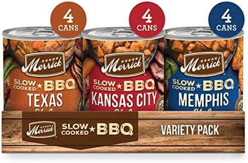  Merrick Grain Free Wet Dog Food Variety Pack, Grain Free Favorites Canned Dog Food - (12) 12.7 Oz. Cans