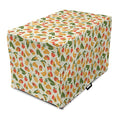  Lunarable Vegetable Dog Crate Cover, Vegetarian Food Pattern With Colorful Ingredients With Grunge Backdrop, Easy To Use Pet Kennel Cover For Small Dogs Puppies Kittens, 18 Inch, Multicolor