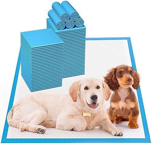  Bulubaky Upgrade Leak-Proof Pet Training And Puppy Pads, Jumbo 36"x36" Pee Pads For Dogs With Thicken Polymer Heavy Absorbency, Quick Dry Disposable Pee Pads For Cats Dogs Rabbit Parrots