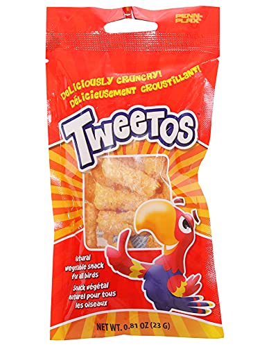  Penn-Plax Bird Treats - 6 Fun, Tasty & Colorful Options To Keep Your Bird Happy And Healthy (6PC PK - TWEETOS-Birdie Noodles)