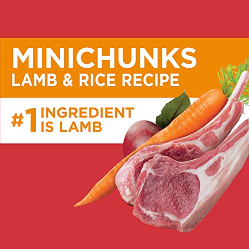  IAMS Minichunks Adult Dry Dog Food Lamb & Rice Recipe Dog Kibble, 30 Lb. Bag