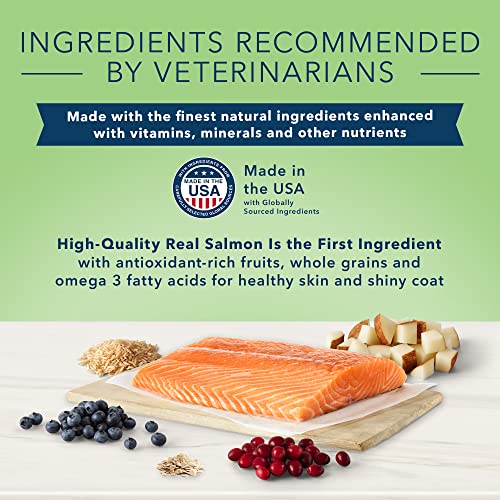  Blue Buffalo True Solutions Perfect Skin & Coat Natural Adult Dry Dog Food, Salmon 4-lb