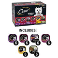  CESAR Adult Soft Wet Dog Food Steak Lovers Variety Pack With Real Meat, (36) 3.5 Oz. Trays