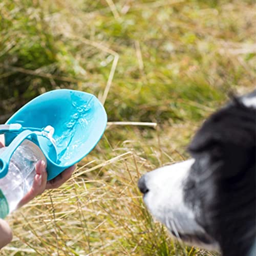  AACARB Cat Water Dispenser, Portable Pet Dog Water Bottle Soft Silicone Leaf Design Travel Dog Bowl For Puppy Cat Drinking Outdoor Pet Water Dispenser