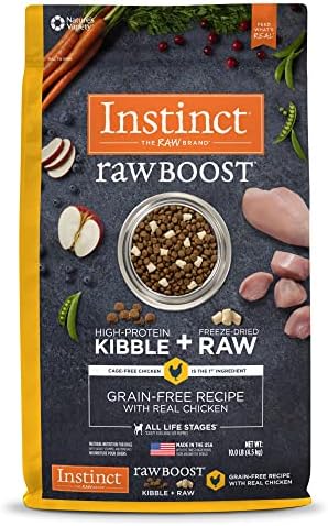  Instinct Raw Boost Grain Free Recipe With Real Beef Natural Dry Dog Food, 4 Lb. Bag