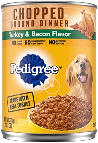  PEDIGREE CHOPPED GROUND DINNER Adult Canned Soft Wet Dog Food, Chicken & Rice Dinner, 13.2 Oz. Cans (Pack Of 12)