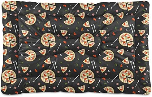  Food Pizza Dog Bed Cat Bed Soft Comfortable Pet Bed Non-Slip Calming Kennel Pad For Small Medium Large Dogs Cats 2116501