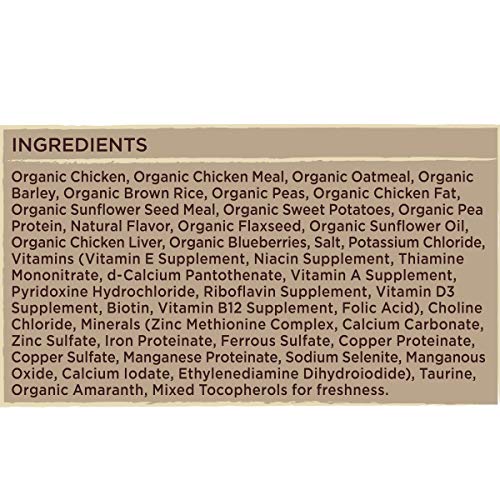  Castor And Pollux ORGANIX Organic Dog Food, Chicken And Oatmeal Recipe Dry Dog Food - 10 Lb. Bag