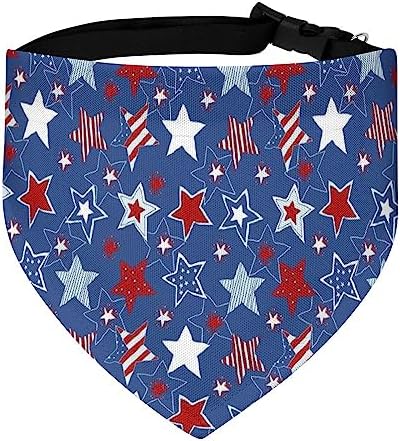 GENERIC Stars Geometric Grid Vintage Pet Bandana Collar - Scarf Collar - Art Dog Bandana Minimal Head Cicumference