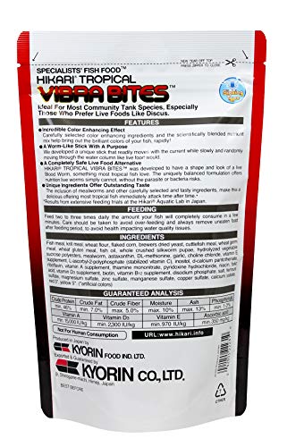  Hikari Vibra Bites, Fish Flavor (9.8oz), Red