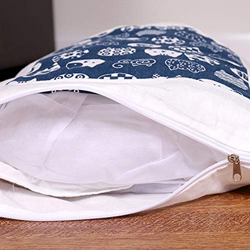  JENPECH 2021 New Lovely Cat Bed - Owl Star Print Cat Warm Sleeping Bed Bag - Washable Closed Kitten Net With Pillow