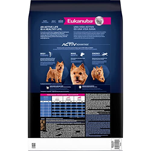  Eukanuba Senior Small Breed Dry Dog Food, 15 Lb