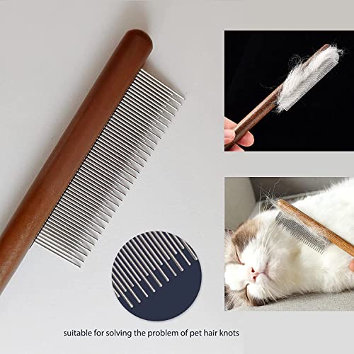  Zentric Magic Pet Comb, Zentric Multifunctional Pet Hair Comb Flea And Tear Stain Removal,dog Comb, Flea Comb For Dogs And Cats, Pet Comb (1 Pair, White)