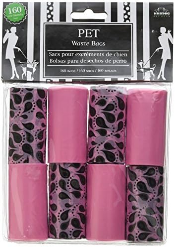  NVMK SALES Nandog Waste Bag Replacements (8 Pack), Pink Paisley