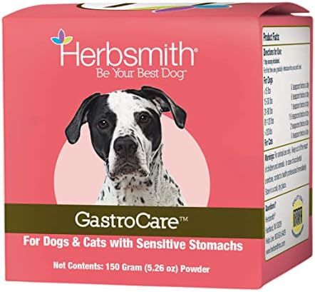  Herbsmith GastroCare - For Cats & Dogs With Sensitive Stomachs - Cat And Dog Digestive Support - Ease Canine And Feline Sensitive Stomach - 75g