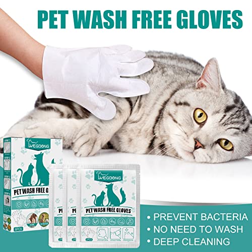  Pet Gloves For Cats And Dogs Bathing And Grooming Easy To Use Just Gently Dry Ideal Pet Wipes3ml Pet Supplies For Dogs Bowls With Storage (B, One Size)