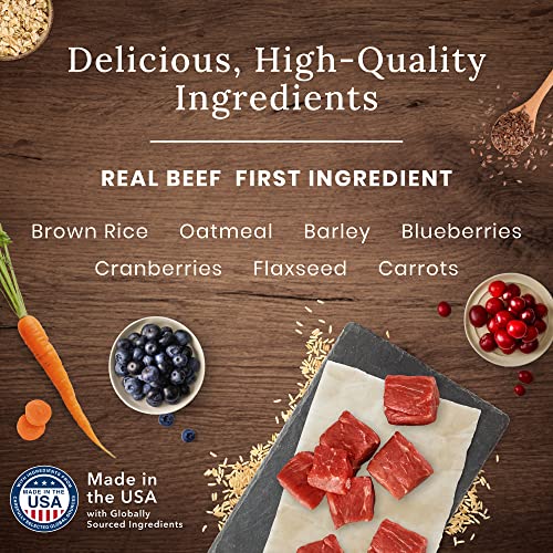  Blue Buffalo Wilderness Rocky Mountain Recipe High Protein Natural Adult Dry Dog Food, Red Meat With Grain 13 Lb Bag