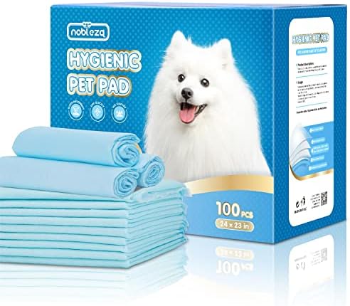  Nobleza Puppy Pads Pet Training Pads, Extra Large 28"×34" Super Absorbent Pee Pads For Dogs, Leak-Proof 5-Layer Dog Training Pads With Quick-Dry Surface For Potty Training, 60 Count