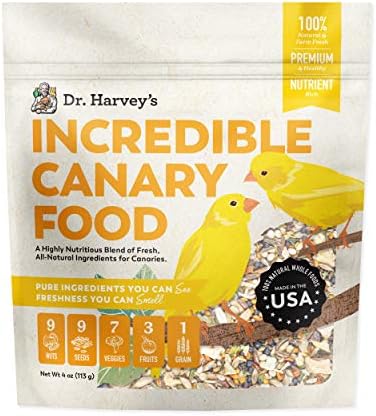  Dr. Harvey's Incredible Canary Blend, Natural Food For Canaries (4 Pounds)