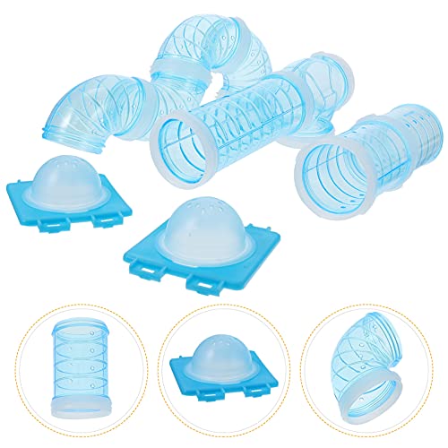  Mipcase Stuffed Animals Dog Cage Dog Cage Hamster Tube Set, Hamster House Rat Cage Accessories Tortoise Habitat Rat Cage Transparent Hamster Cages Hamster Cages Glass Water Bottles