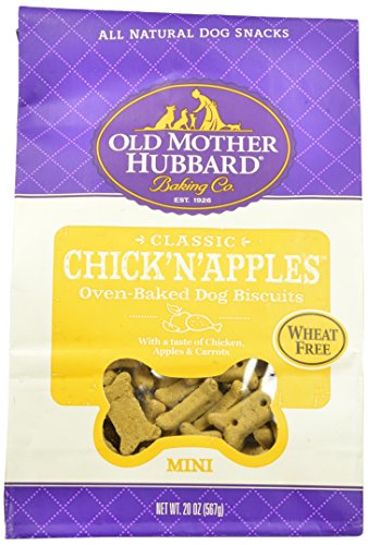  Wellpet 634437 6-Pack Crunchy Classic Chick'N'Apples Biscuits, Mini, 20-Ounce