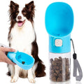  Colorday Handheld Dog Training Feeder, Clicker, Treats Bottle, Treat Pouch, For Training, Walking, Hiking And Traveling,Patent Pending BPA-Free Materials. (6.7 OZ, Blue)
