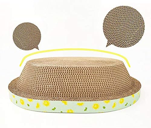  Fhony Cat Scratching Column Relaxing Bed Cat Scratching Board With Catnip Durable Recycled Board Cushion To Prevent Furniture Damage Cat Scratcher Bowl For Kittens Cat Nest,Large