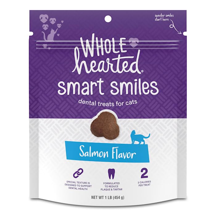  WholeHearted Salmon Flavor Cat Dental Treats, 16 Oz.