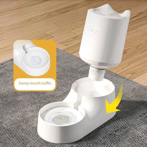  AYENCI Cat Automatic Water, Dog Cat Feeder Pet Bowl Automatic Pet Water Dispenser Drinking Fountain Bottle Plastic Dog Feeding Drinker Water Bowl (Color : Feeder)