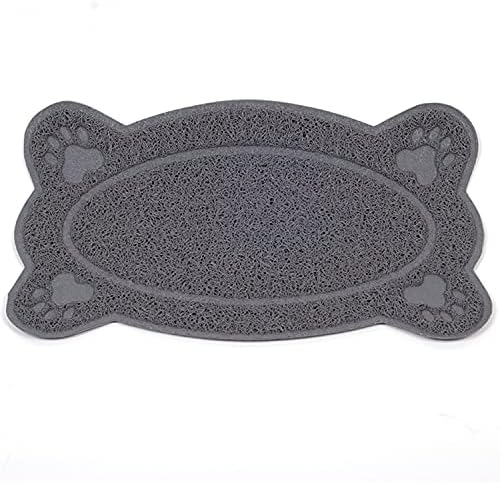  Small Night Light Bone Shape Cat Litter Mat Cat Bowl Mat Dog Pet Water Feeding Food Dish Tray Mat For Cat Litter Box Breathable Pet Cat Litter Mat Soft On Paws And Washable (Color : S, Size : C)