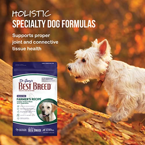  Best Breed Dr. Gary's Grain Free Farmer's Recipe Slow-Cooked In USA, Natural Dry Dog Food For All Breeds And Sizes, 4lbs.