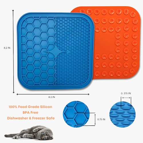  Lick Mat & Zoomie Butter Original Dog Peanut Butter Squeeze Pack (2 Pack + Spatula Included) Slow Feeder, Travel Friendly, Easy To Squeeze