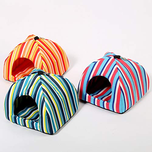  Summer Dog Bed For Large Medium Small Dogs Stripe Bird Cat Kennel House Pet Indoor Outdoor Puppy Tent