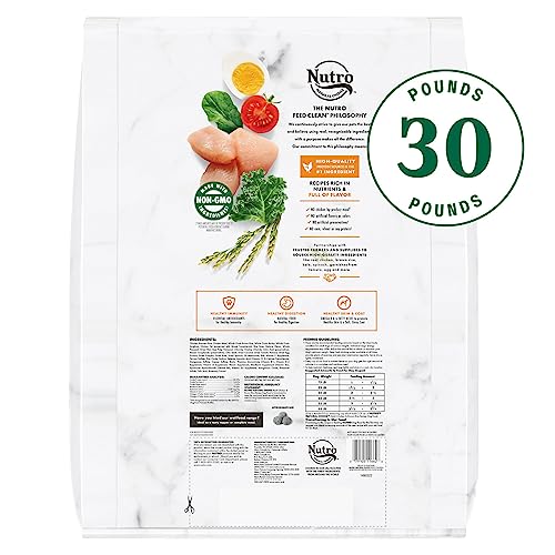  NUTRO NATURAL CHOICE Adult Dry Dog Food, Chicken & Brown Rice Recipe Dog Kibble, 30 Lb. Bag