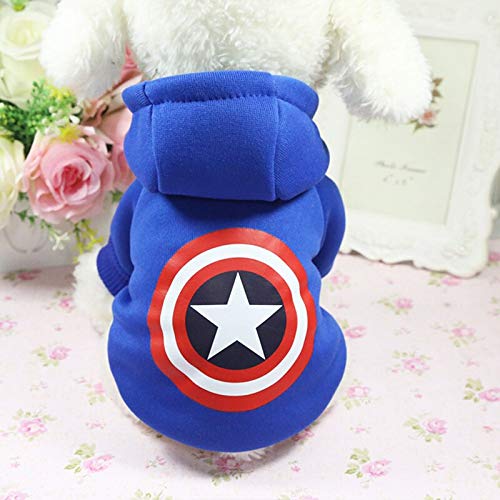  Cartoon Dog Hoodie Pet Dog Clothes For Small Dogs Yorkshire Fashion Dog Coat Jacket Puppy Pet Clothing For Dogs A5 XL