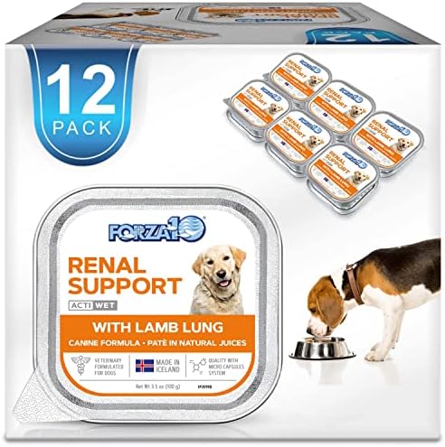  Forza10 Wet Dog Food Kidney RENAL ACTIWET, 3.5oz, Kidney Dog Food Wet, Renal Dog Food Lamb Flavor, Dog Renal Support Canned Dog Food (12 Pack)