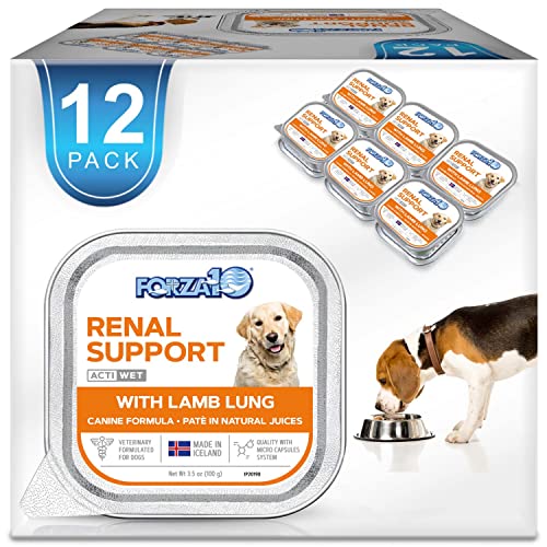  Forza10 Wet Dog Food Kidney RENAL ACTIWET, 3.5oz, Kidney Dog Food Wet, Renal Dog Food Lamb Flavor, Dog Renal Support Canned Dog Food (12 Pack)