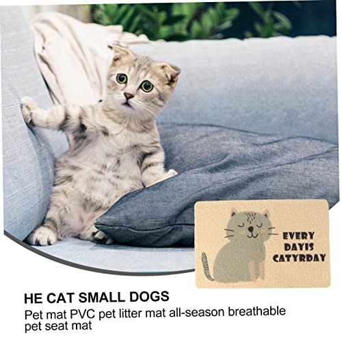  Cat Litter Mat 1pc Pet Outdoor Litter Box Litter Mat For Litter Box Dog Cushion Outdoor Mat Cat Litter Box Mat Cat Mat Outdoor Seat Cushion Litter Cat Cushion PVC