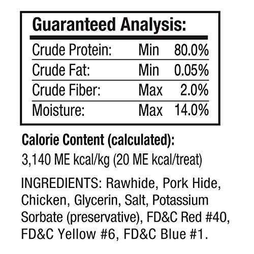  Good'n'Fun Triple Flavor Twists, Dog Chew Sticks, Premium Chicken And Beef Hide Treats For Dogs, 70 Count