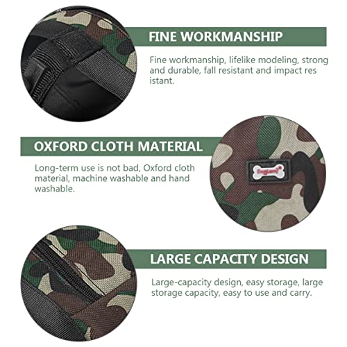  2pcs Outdoor Camouflage X. Coin Cm Dog Cloth Carrier Key Food Toys Pouches Small Carries Use Walking Case Container Snack Kibbles Indoor Toy Purse Holder Training Snacks Bag